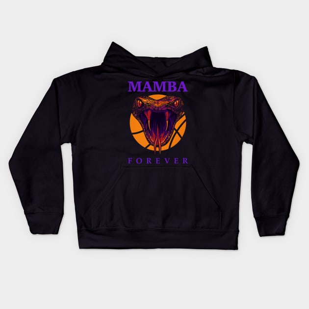 Mamba Forever Kids Hoodie by BAJAJU